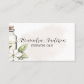 Elegante jasmijn Waterverf etherische oliën Visitekaartje (Voorkant)