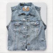 Elegante jeans stof Fotografie Moderne stijl Muismat (Voorkant)