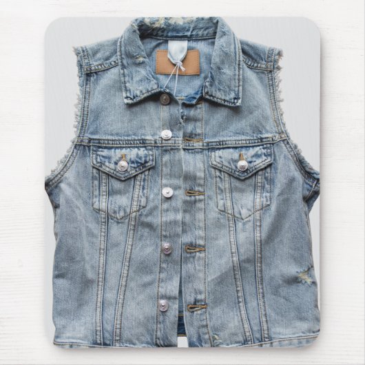 Elegante jeans stof Fotografie Moderne stijl Muismat (Voorkant)