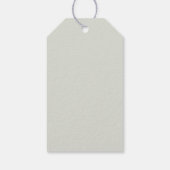 Elegante jonge dame met parelketting cadeaulabel (Achterkant)