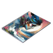 Elegante jonge vrouw abstract notitieboek (Linkerzijde)