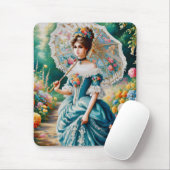 ~ Elegante jonge vrouw ~ Mousepad Muismat (Met muis)