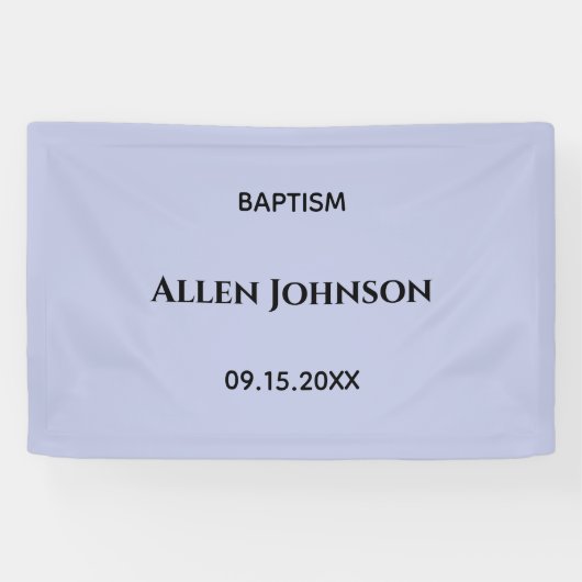 Elegante jongensdoop spandoek (Horizontaal)