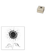 Elegante journalling scrapbooking huwelijksbloem rubberstempel (Gestempeld)