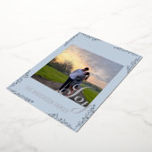 Elegante Joy Bloemen- en bladfolie Foto kaart (Gedraaid)