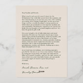 Elegante “Joy to the World” Multi-Foto Kerstmis Folie Uitnodiging (Achterkant)