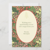 Elegante JOY Vakantie Plat Kaart – Eigen Bericht (Achterkant)