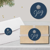 Elegante Joyful Snowflake Sticker