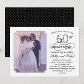 Elegante jubileumfeest foto uitnodiging (Voorkant / Achterkant)
