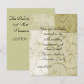 Elegante jubileumuitnodiging kaart (Voorkant / Achterkant)