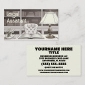 Elegante juridische assistent desk visitekaartje (Voorkant / Achterkant)