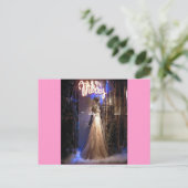 Elegante jurk NYC Holiday Window Display Feestdagenkaart (Staand voorkant)