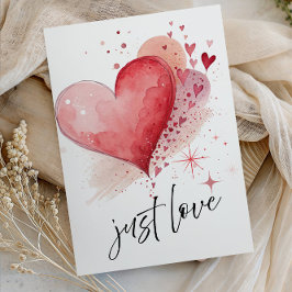 Elegante “Just Love” Trouw - Minimalistische Roman Kaart