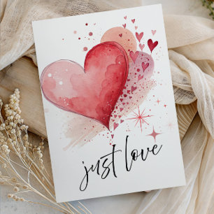 Elegante “Just Love” Trouw - Minimalistische Roman Kaart