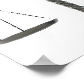 Elegante justitieschalen poster (Hoek)