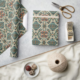 Elegante juweeltonen met verstrengelde ringen brui cadeaupapier