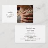 Elegante juwelier foto visitekaartje (Voorkant / Achterkant)