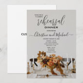 Elegante kaarsen Design repetitie diner uitnodigin Kaart (Voorkant / Achterkant)