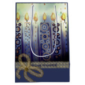 Elegante kaarsen Happy Chanoeka Medium Cadeauzakje (Achterkant)