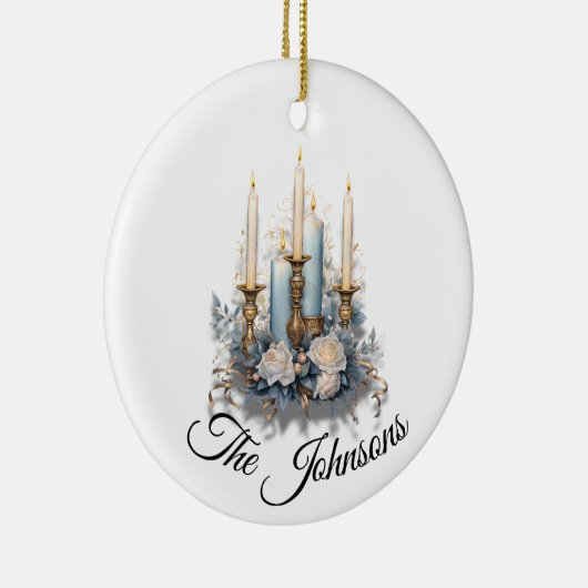 Elegante kaarslicht decor - Custom Keramisch Ornament (Rechts)