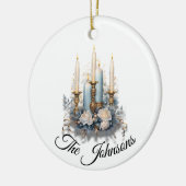 Elegante kaarslicht decor - Custom Keramisch Ornament (Links)