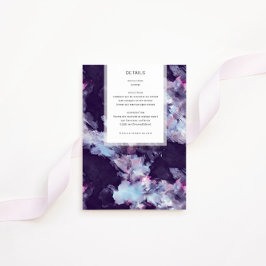 Elegante Kaart met Penselen Details Enclosure Card