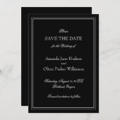 Elegante Kaart met twee randen en scripttekst (Voorkant / Achterkant)