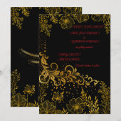 Elegante kaart om de datum te reserveren | Bewerkb (Voorkant / Achterkant)