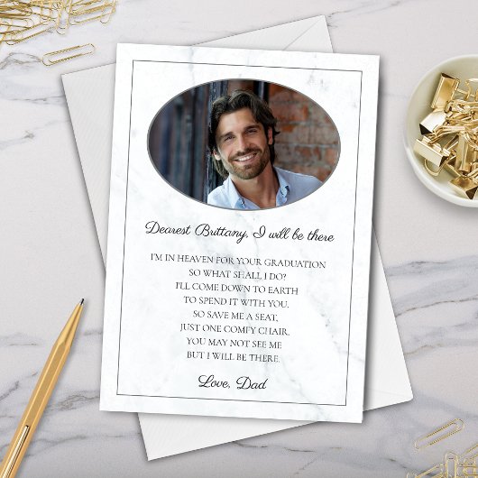 Elegante Kaart van vader naar Afstuderen