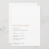 Elegante Kaart voor scriptontvangst (Voorkant / Achterkant)