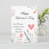 Elegante Kaart voor Valentijn - (Staand voorkant)