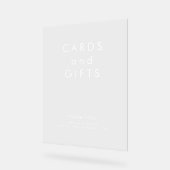 Elegante Kaarten cadeaus bruiloft Acryl Bord (Hoek)