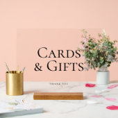 Elegante Kaarten + Cadeaus Trouwbord Zwart Acryl Bord (Huwelijk)