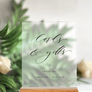 Elegante Kaarten en Cadeaus Bruiloft Frosted Style Acryl Bord