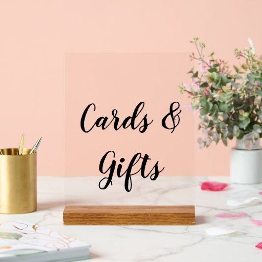 Elegante Kaarten en Geschenken Acryl Teken Bord (Huwelijk)