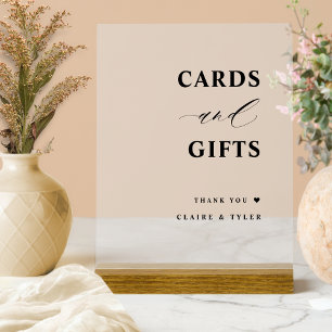 Elegante Kaarten en Geschenken Bruiloft Frosted Acryl Bord