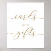 Elegante Kaarten en Gifts Sign Poster (Voorkant)