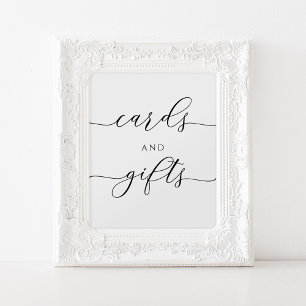 Elegante Kaarten en Gifts Sign Poster