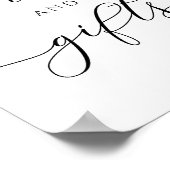 Elegante Kaarten en Gifts Sign Poster (Hoek)