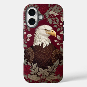 Elegante Kale Adelaar William Morris Geïnspireerd  iPhone 16 Hoesje