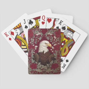 Elegante Kale Adelaar William Morris Geïnspireerd Pokerkaarten