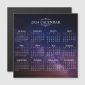 Elegante Kalender 2024 op Melkweg | Magnetische Ka (Voorkant / Achterkant)