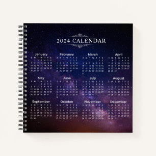 Elegante Kalender 2024 op Melkweg NOTITIEBOEK