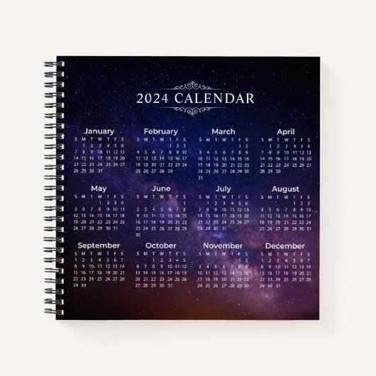 Elegante Kalender 2024 op Melkweg | NOTITIEBOEK (Voorkant)