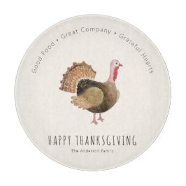 Elegante kalkoen thanksgiving snijplank