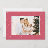 Elegante kalligrafie 5 Fotocollage Kerst Kaart (Achterkant)