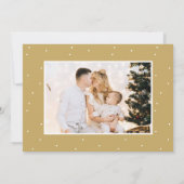 Elegante kalligrafie 5 Fotocollage Kerst Kaart (Achterkant)