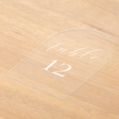 Elegante kalligrafie Acryl Trouwtafelnummers Acryl Uitnodigingen (Laagn)