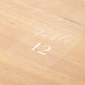 Elegante kalligrafie Acryl Trouwtafelnummers Uitnodigingen (Laagn)
