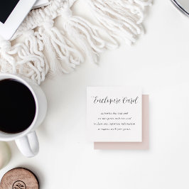 Elegante kalligrafie Alles doel Aanpasbaar Informatiekaartje